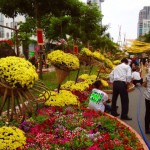 Saigon - Blumenstraße zum Tet-Fest (Wir haben nämlich nochmal Neujahr gefeiert :-))