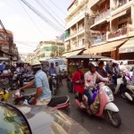 Phnom Penh - volle Straßen...