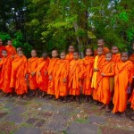 Mönche in Angkor Wat